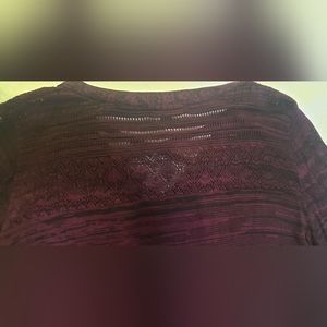 Lety and Me, Purple and Black sweater. Size L